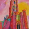 Colorful Ely Cathedral Diamond Painting