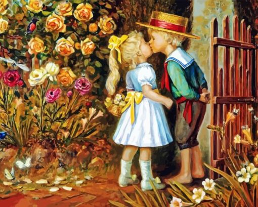 Kiss by Kids Diamond Painting