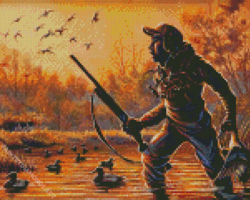 Duck Hunting Diamond Painting