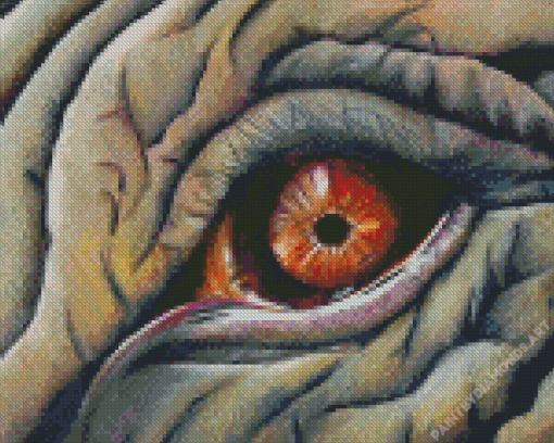 Elephant Eye Diamond Painting