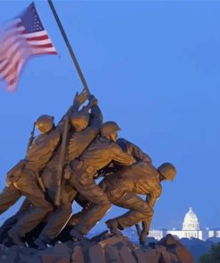 Flag Raising Iwo Jima Diamond Painting