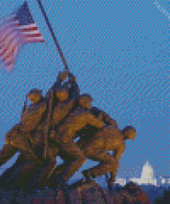 Flag Raising Iwo Jima Diamond Painting