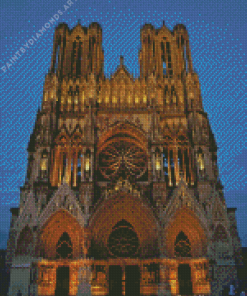 France Reims Cathedral Diamond Painting