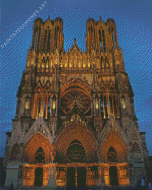 France Reims Cathedral Diamond Painting