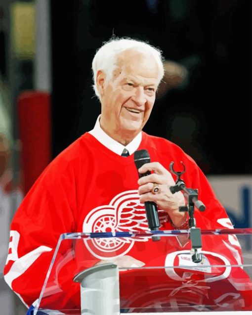 Gordie Howe Diamond Painting