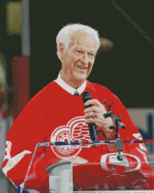 Gordie Howe Diamond Painting