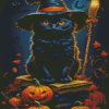 Halloween Cat Diamond Painting