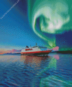 Hurtigruten Aurora Diamond Painting