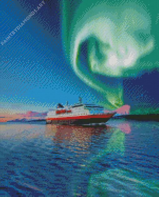 Hurtigruten Aurora Diamond Painting