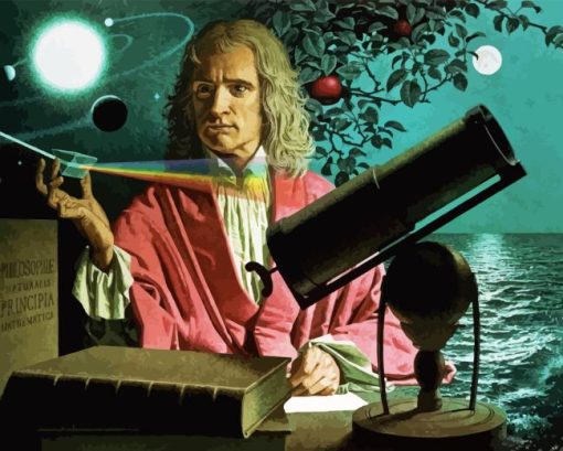 Isaac Newton Diamond Painting
