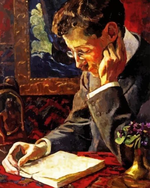 Man Reading Book Art Diamond Painting