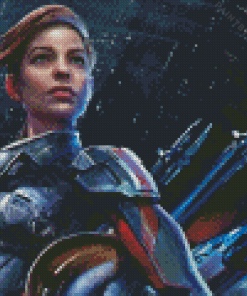 Mass Effect Andromeda Sara Ryder Diamond Painting