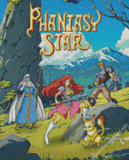 Phantasy Star Diamond Painting