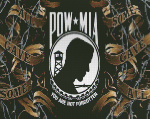 Pow Mia Diamond Painting