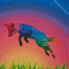 Rainbow Colorful Fox Diamond Painting