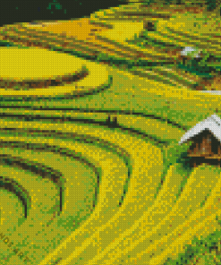 Rice Terraces Diamond Painting