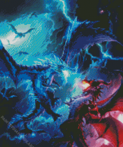 The Ice And Fire Dragaons Diamond Painting
