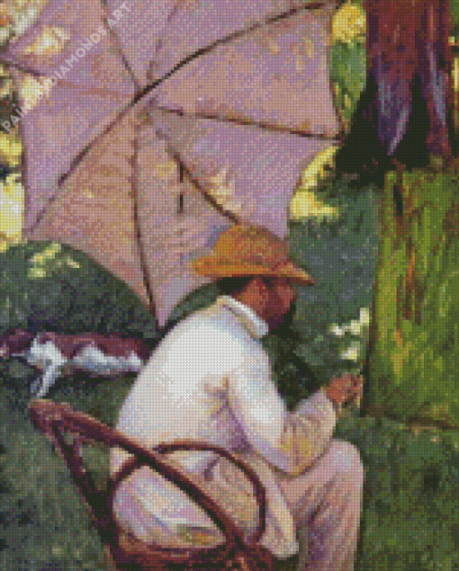 Caillebotte Under His Parasol Diamond Painting