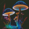 Colorful Mushroom Diamond Painting