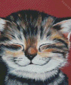 Cute Happy Cat Diamond Painting