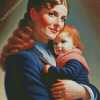 Cute Mother And Child Diamond Painting