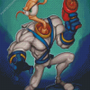 Earthworm Jim Diamond Painting