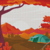 Fall Camping Tent Diamond Painting