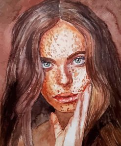 Girl With Freckles Diamond Painting