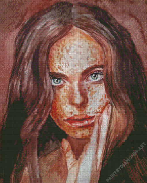 Girl With Freckles Diamond Painting