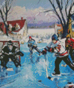 Pond Hockey Diamond Painting