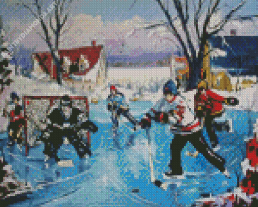 Pond Hockey Diamond Painting