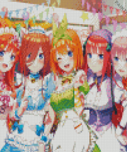 Quintessential Quintuplets Diamond Painting