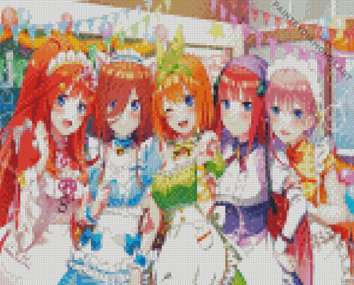 Quintessential Quintuplets Diamond Painting