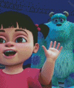 Sulley And Boo Diamond Painting