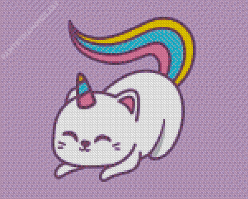 Unicorn Cat Diamond Painting