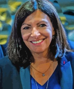 Anne Hidalgo Smiling Diamond Painting