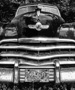 Antique Black And White Car Diamond Painting