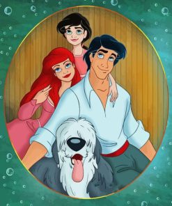 Ariel Eric Melody With Dog Diamond Painting