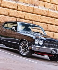 Black Chevy Chevelle Super Sport Diamond Painting