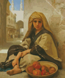 Bouguereau Pomegranate Seller Diamond Painting