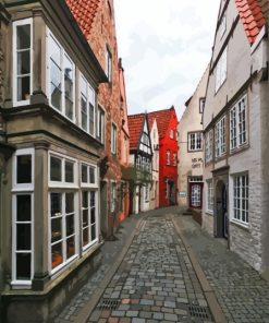 Bremen Old Alleys Diamond Painting