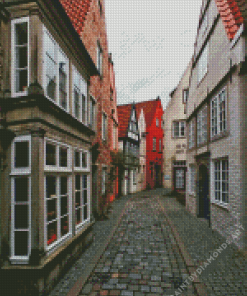 Bremen Old Alleys Diamond Painting