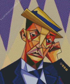 Buster Keaton Cubism Art Diamond Painting