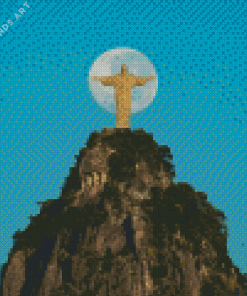 Christ the Redeemer Moon Diamond Painting