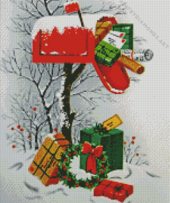 Christmas Mailbox Diamond Painting