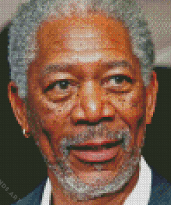 Close Up Actor Morgan Freeman Diamond Painting