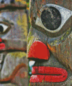 Close Up Totem Pole Diamond Painting