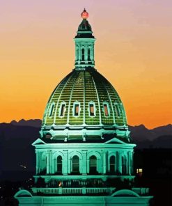 Colorado State Capitol Dome Diamond Painting