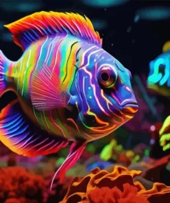 Colourful Underwater Fish Diamond Painting