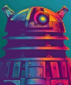 Dalek Robot Art Diamond Painting